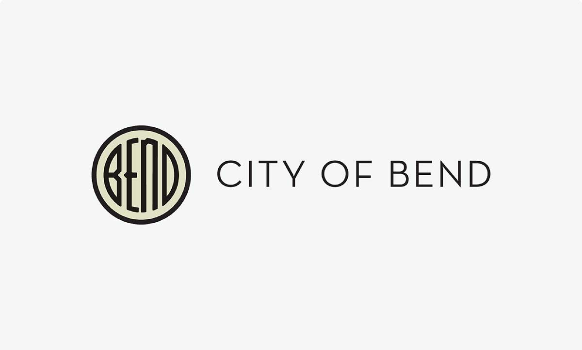 City of Bend logo on grey background
