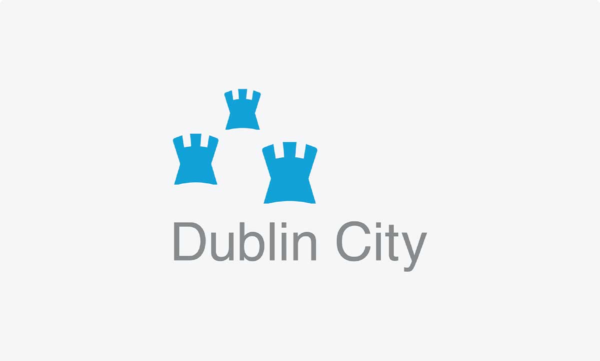 City of Dublin (IRE) logo on grey background