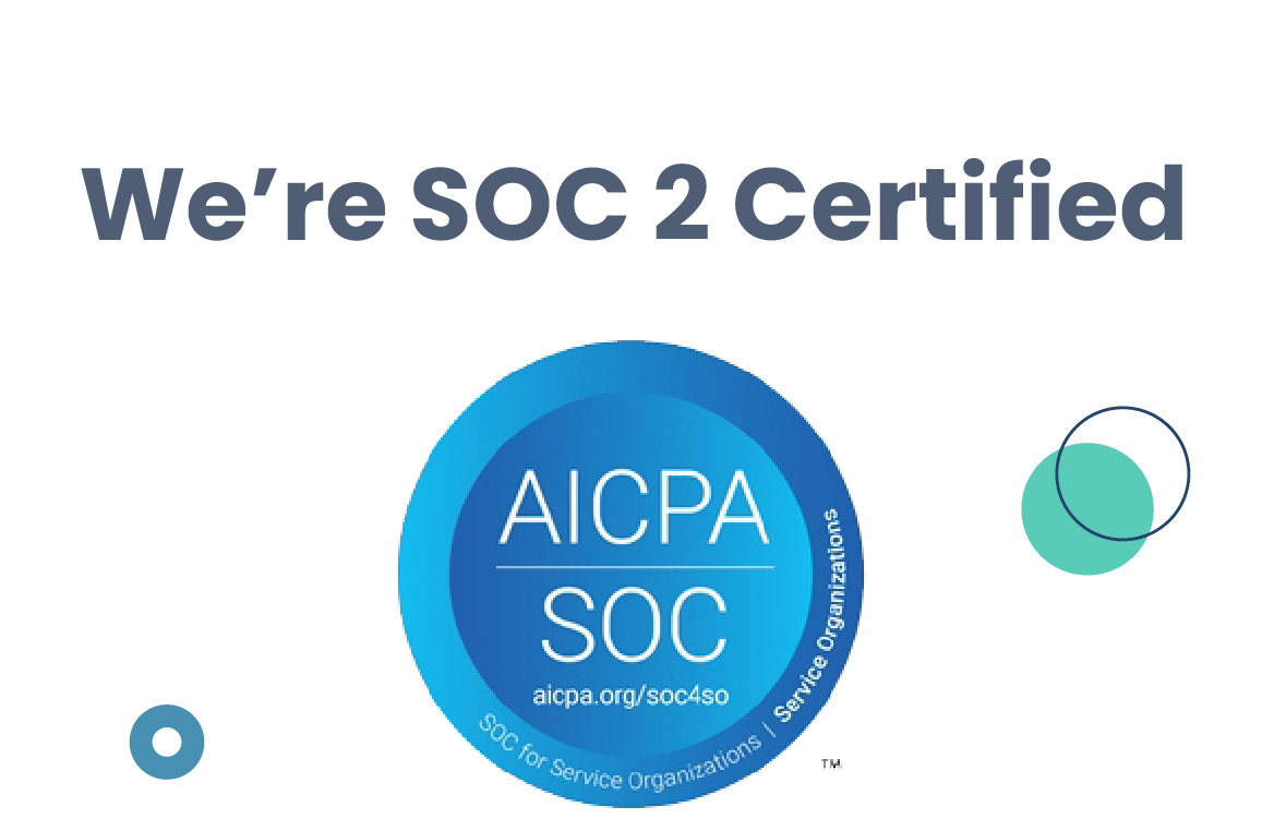 A badge saying we're SOC 2 certified.