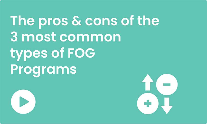 The pros & cons of the 3 most common types of fog programs.