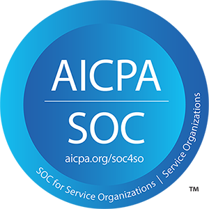 The logo for aicpa soc.