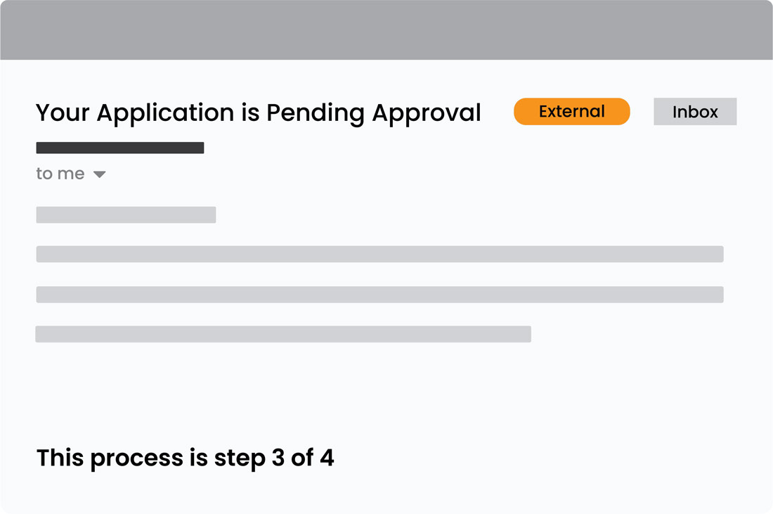 Your application is pending approval.