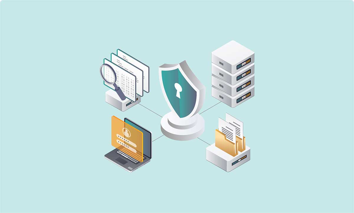Water software security themes represented by icons