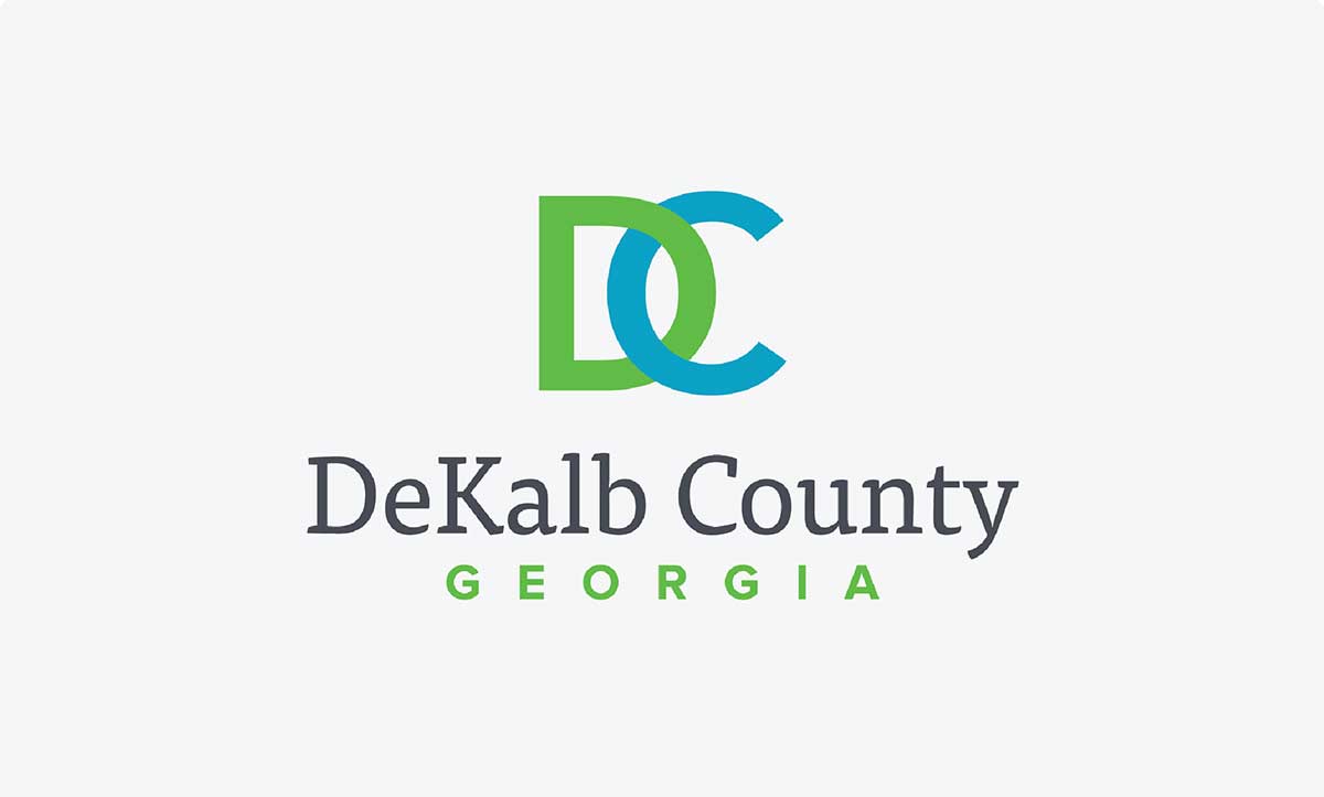 Dekalb County (GA) logo on grey background