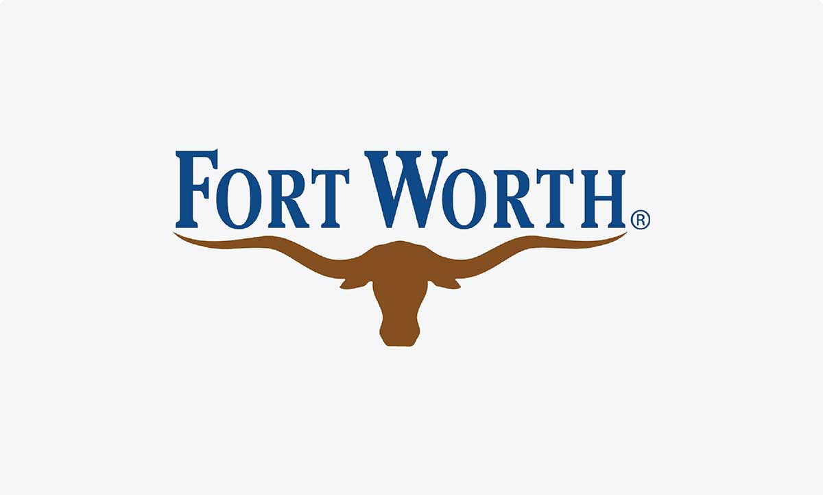 City of Fort Worth logo on grey background