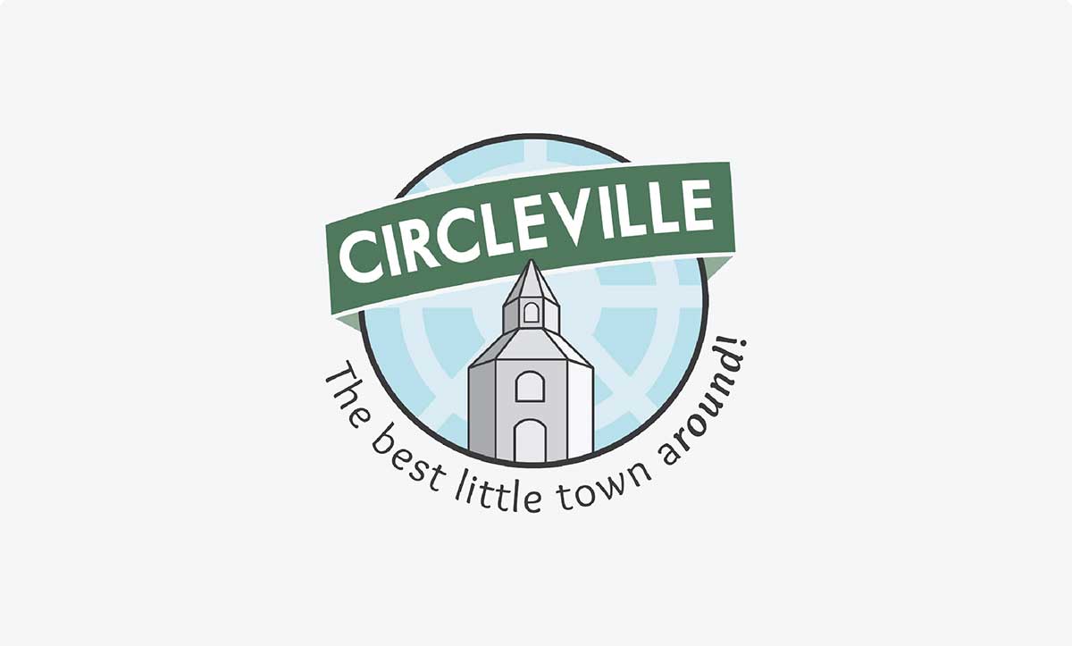 City of Circleville Ohio logo on grey background