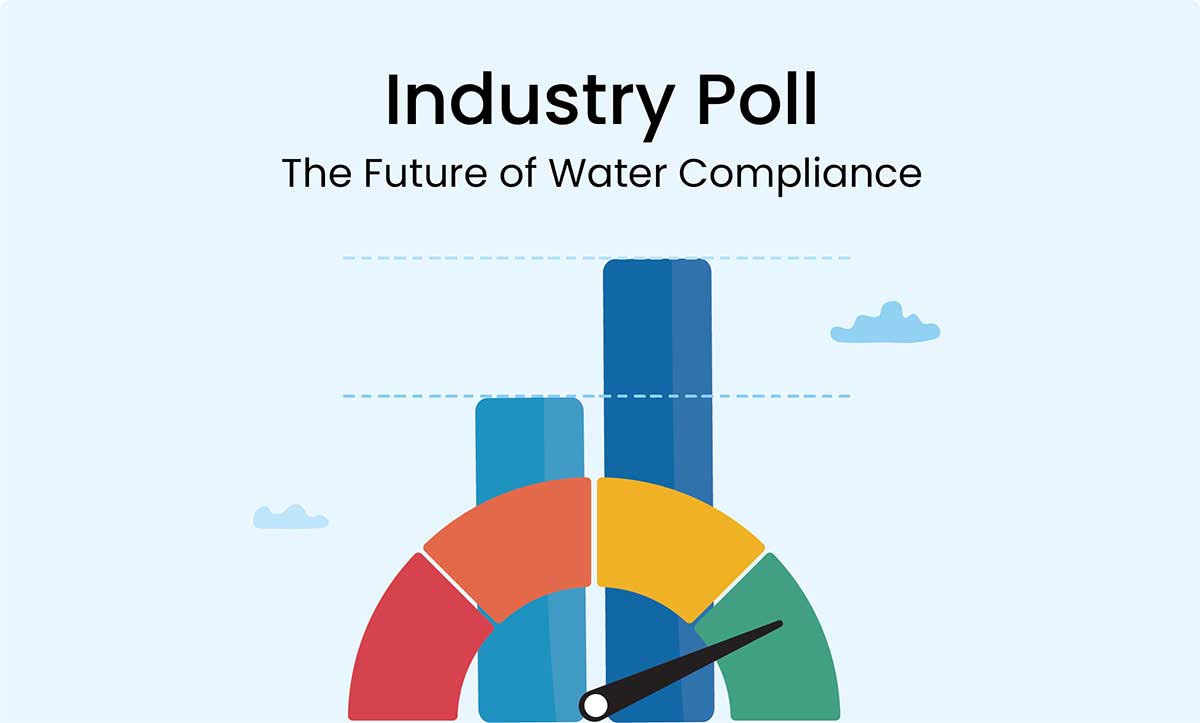 Data graphics representing an industry poll