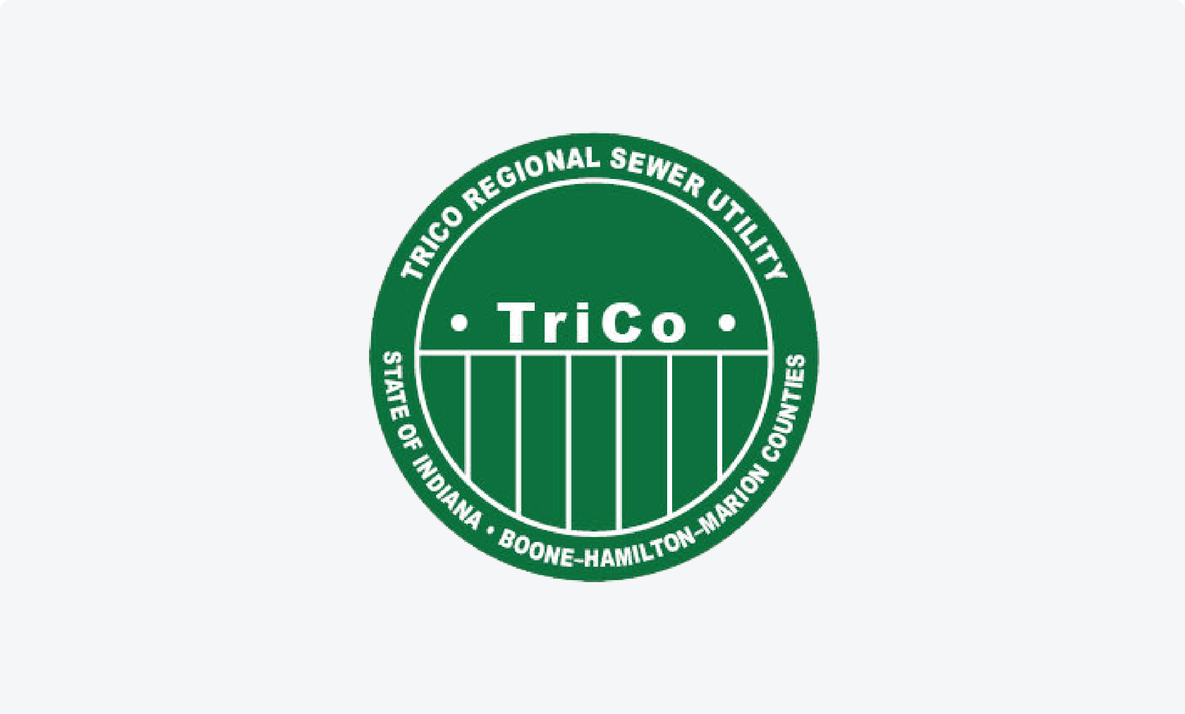 TriCo Regional Sewer Utility logo on grey background